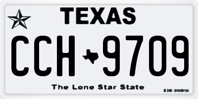 TX license plate CCH9709