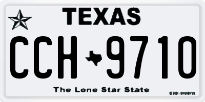 TX license plate CCH9710