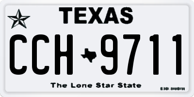 TX license plate CCH9711