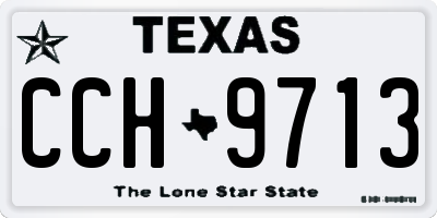 TX license plate CCH9713