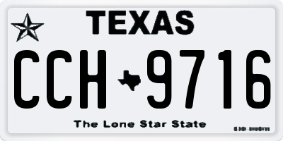 TX license plate CCH9716