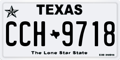 TX license plate CCH9718