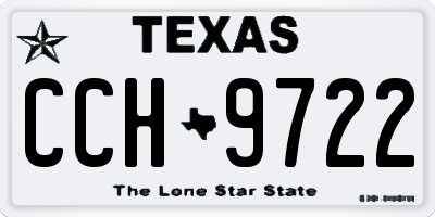 TX license plate CCH9722