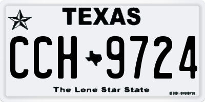 TX license plate CCH9724