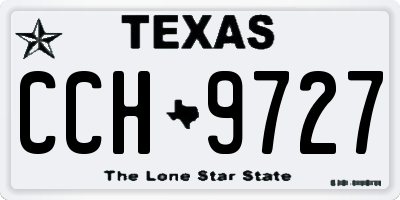 TX license plate CCH9727