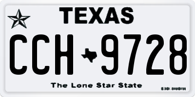 TX license plate CCH9728