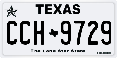 TX license plate CCH9729