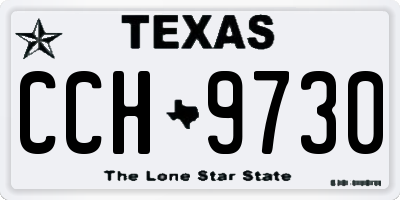 TX license plate CCH9730