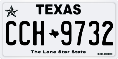 TX license plate CCH9732