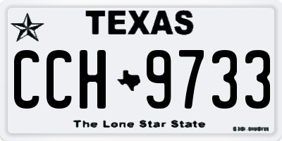 TX license plate CCH9733