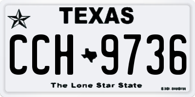 TX license plate CCH9736