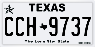 TX license plate CCH9737