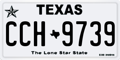 TX license plate CCH9739