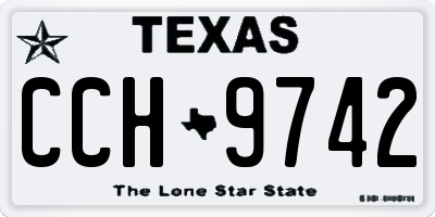 TX license plate CCH9742