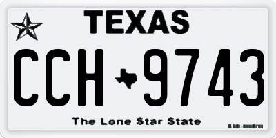 TX license plate CCH9743