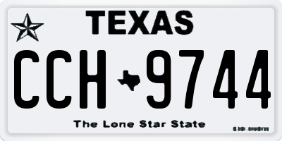 TX license plate CCH9744