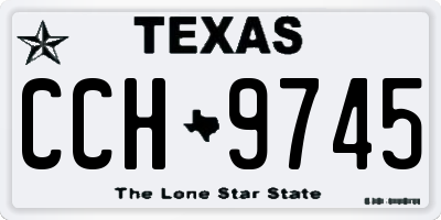 TX license plate CCH9745