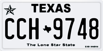 TX license plate CCH9748