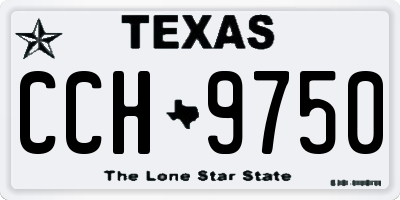 TX license plate CCH9750