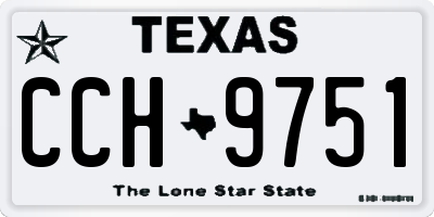 TX license plate CCH9751