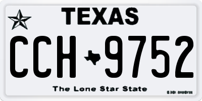 TX license plate CCH9752