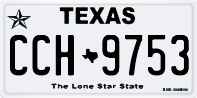 TX license plate CCH9753