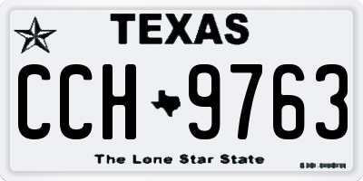 TX license plate CCH9763