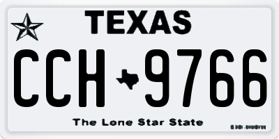 TX license plate CCH9766