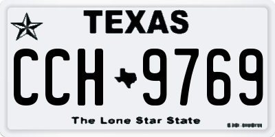 TX license plate CCH9769