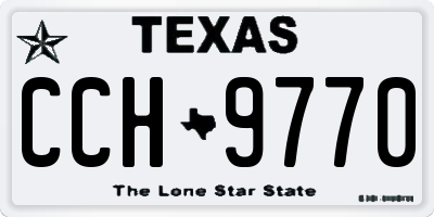 TX license plate CCH9770