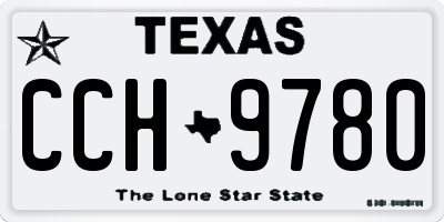 TX license plate CCH9780