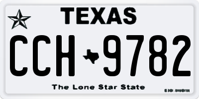 TX license plate CCH9782