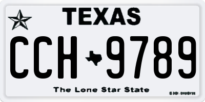 TX license plate CCH9789
