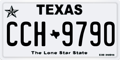 TX license plate CCH9790