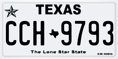 TX license plate CCH9793