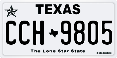 TX license plate CCH9805