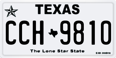 TX license plate CCH9810