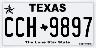TX license plate CCH9897