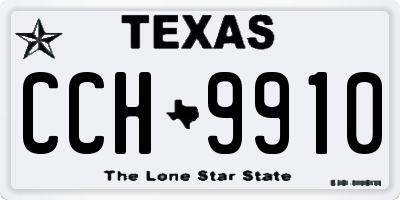 TX license plate CCH9910