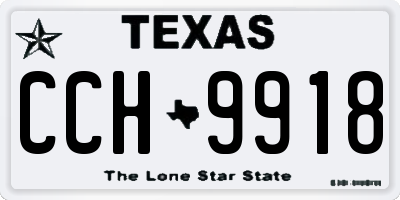 TX license plate CCH9918