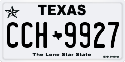 TX license plate CCH9927