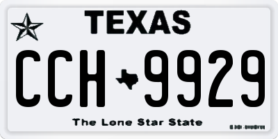TX license plate CCH9929