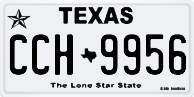 TX license plate CCH9956