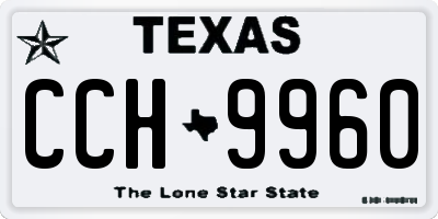 TX license plate CCH9960