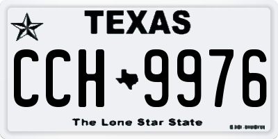 TX license plate CCH9976
