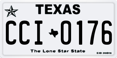 TX license plate CCI0176