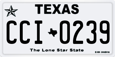 TX license plate CCI0239
