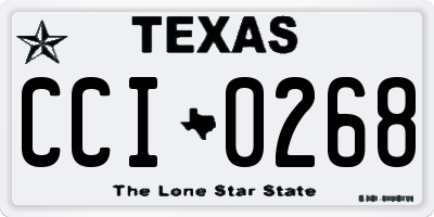TX license plate CCI0268