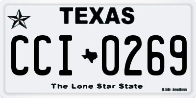TX license plate CCI0269