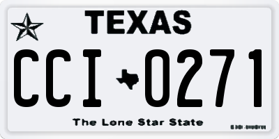 TX license plate CCI0271